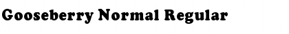 Download Gooseberry Normal Font Download Gooseberry Normal Font