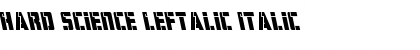 Download Hard Science Leftalic Font Download Hard Science Leftalic Font