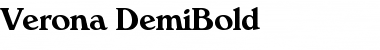 Download Verona-DemiBold Font Download Verona-DemiBold Font