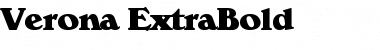 Download Verona-ExtraBold Font Download Verona-ExtraBold Font