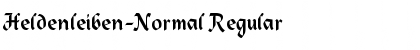Download Heldenleiben-Normal Font Download Heldenleiben-Normal Font