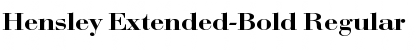 Download Hensley Extended-Bold Font Download Hensley Extended-Bold Font