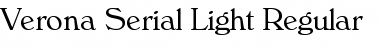 Download Verona-Serial-Light Font Download Verona-Serial-Light Font