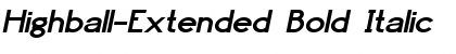 Download Highball-Extended Font Download Highball-Extended Font