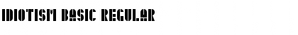 Download Idiotism Basic Font Download Idiotism Basic Font