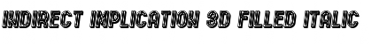 Download Indirect Implication 3D Filled Font Download Indirect Implication 3D Filled Font