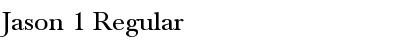 Download Jason 1 Font Download Jason 1 Font