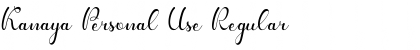 Download Kanaya Personal Use Font Download Kanaya Personal Use Font