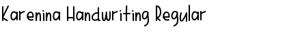 Download Karenina Handwriting Font Download Karenina Handwriting Font