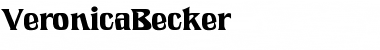 Download VeronicaBecker Font Download VeronicaBecker Font
