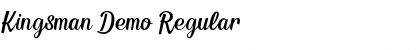 Download Kingsman Demo Font Download Kingsman Demo Font
