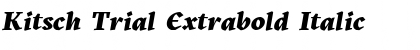 Download Kitsch Trial Font Download Kitsch Trial Font
