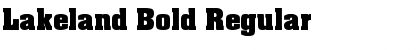 Download Lakeland Bold Font Download Lakeland Bold Font