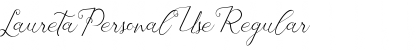 Download Laureta Personal Use Font Download Laureta Personal Use Font