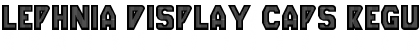 Download Lephnia Display Caps Font Download Lephnia Display Caps Font