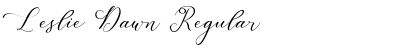 Download Leslie Dawn Font Download Leslie Dawn Font