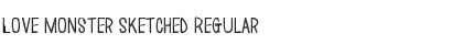 Download Love Monster Sketched Font Download Love Monster Sketched Font