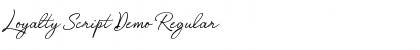 Download Loyalty Script Demo Font Download Loyalty Script Demo Font
