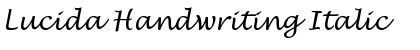 Lucida Handwriting Italic Font