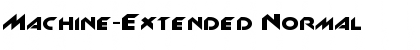 Download Machine-Extended Font Download Machine-Extended Font