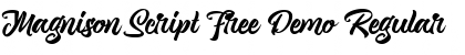 Download Magnison Script Free Demo Font Download Magnison Script Free Demo Font