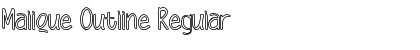 Download Malique Outline Font Download Malique Outline Font