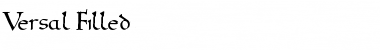 Download Versal Filled Font Download Versal Filled Font