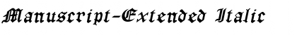 Download Manuscript-Extended Font Download Manuscript-Extended Font