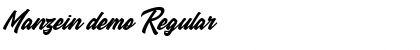 Download Manzein demo Font Download Manzein demo Font