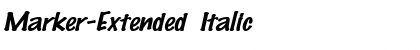 Download Marker-Extended Font Download Marker-Extended Font