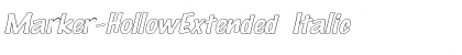 Download Marker-HollowExtended Font Download Marker-HollowExtended Font