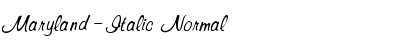 Download Maryland-Italic Font Download Maryland-Italic Font