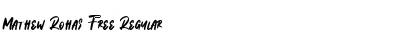 Download Mathew Rohas Free Font Download Mathew Rohas Free Font