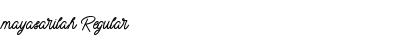 Download mayasarilah Font Download mayasarilah Font