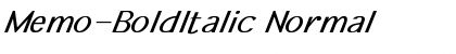 Download Memo-BoldItalic Font Download Memo-BoldItalic Font