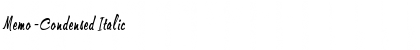 Download Memo-Condensed Font Download Memo-Condensed Font