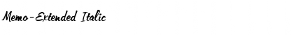 Download Memo-Extended Font Download Memo-Extended Font