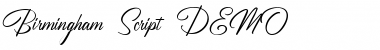 Download Birmingham Script DEMO Font Download Birmingham Script DEMO Font