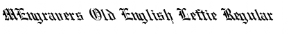 Download MEngravers Old English Leftie Font Download MEngravers Old English Leftie Font
