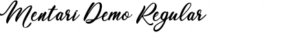 Download Mentari Demo Font Download Mentari Demo Font