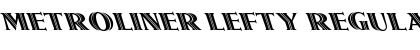 Download Metroliner Lefty Font Download Metroliner Lefty Font