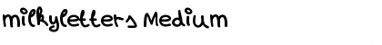 Download milkyletters Font Download milkyletters Font