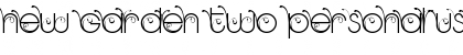 Download NEW GARDEN TWO PERSONAL USE Font Download NEW GARDEN TWO PERSONAL USE Font