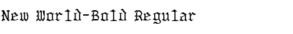 Download New World-Bold Font Download New World-Bold Font