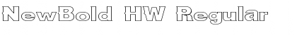 Download NewBold HW Font Download NewBold HW Font