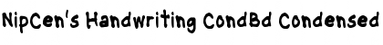 Download NipCen's Handwriting CondBd Font Download NipCen's Handwriting CondBd Font