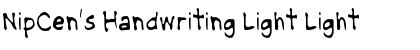 Download NipCen's Handwriting Light Font Download NipCen's Handwriting Light Font