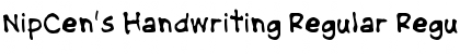 Download NipCen's Handwriting Regular Font Download NipCen's Handwriting Regular Font