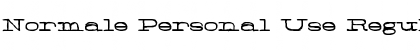 Download Normale Personal Use Font Download Normale Personal Use Font