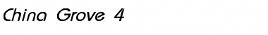 Download China Grove 4 Font Download China Grove 4 Font